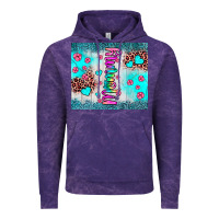 Cloud Purple mommy leopard turquoise Vintage Hoodie - JahusDesignShop
