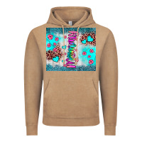 Vintage Coffee mommy leopard turquoise Vintage Hoodie - JahusDesignShop