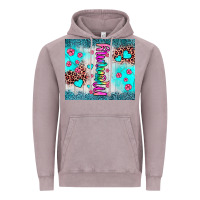 Mommy Leopard Turquoise Vintage Hoodie | Teevron