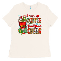 Bone i run on coffee and christmas cheer Ladies Tee - Zillion Design Studio