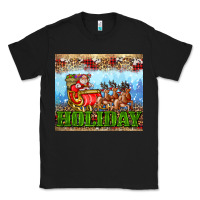 Black holiday and santa. claus Classic Tee - AdoDesignShop