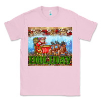 Bubblegum Pink holiday and santa. claus Classic Tee - AdoDesignShop