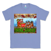 Colony Blue holiday and santa. claus Classic Tee - AdoDesignShop