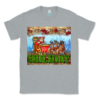 Heather Grey holiday and santa. claus Classic Tee - AdoDesignShop