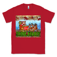 Red holiday and santa. claus Classic Tee - AdoDesignShop