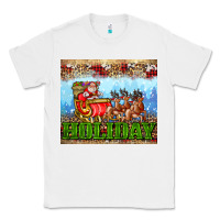 White holiday and santa. claus Classic Tee - AdoDesignShop