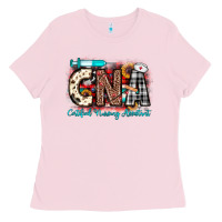 Bubblegum Pink Christmas cna certified nursing assistant Ladies Tee - JahusDesignShop