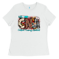 White Christmas cna certified nursing assistant Ladies Tee - JahusDesignShop