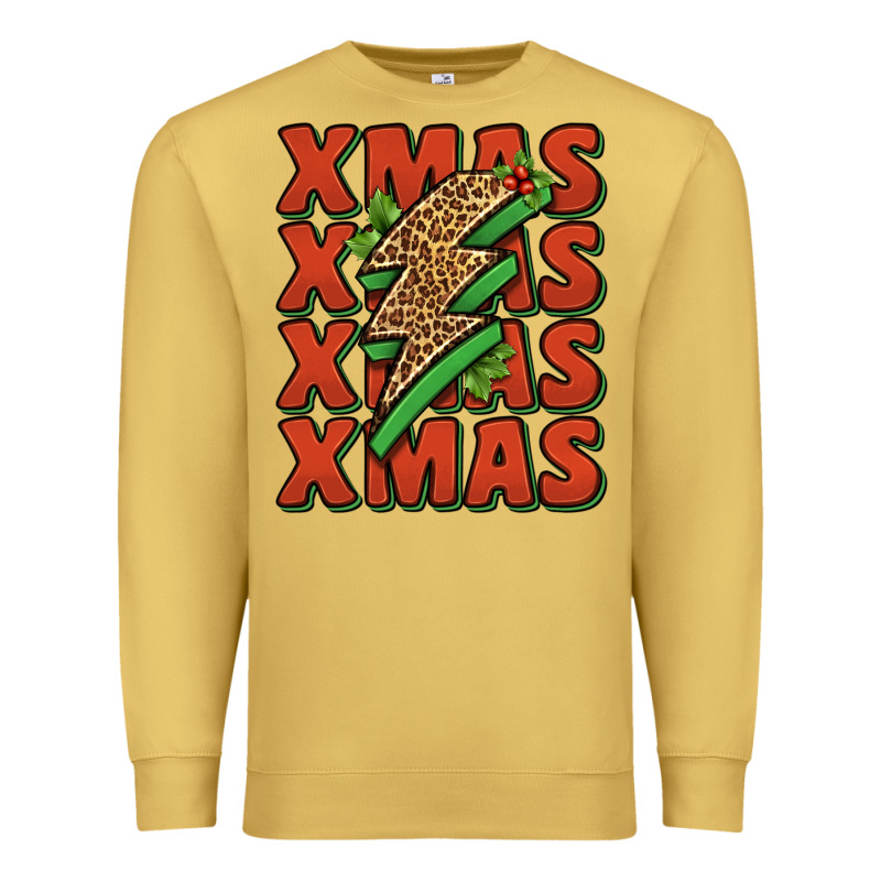Xmas Lightning Bolt Premium Sweatshirt by Jasminsmagicworld | Teevron