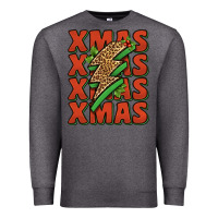 Charcoal Heather xmas lightning bolt Premium Sweatshirt - Jasminsmagicworld