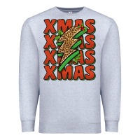Heather Grey xmas lightning bolt Premium Sweatshirt - Jasminsmagicworld