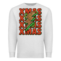Oatmeal Heather xmas lightning bolt Premium Sweatshirt - Jasminsmagicworld