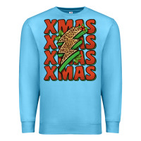 Ocean Blue xmas lightning bolt Premium Sweatshirt - Jasminsmagicworld