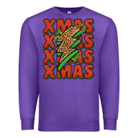 Purple xmas lightning bolt Premium Sweatshirt - Jasminsmagicworld