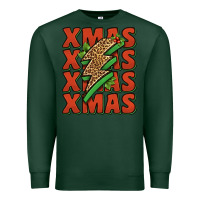 Sports Green xmas lightning bolt Premium Sweatshirt - Jasminsmagicworld