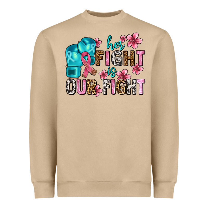 Her Fighting Is Our Fight Heavyweight Sweatshirt by AdoDesignShop | Teevron