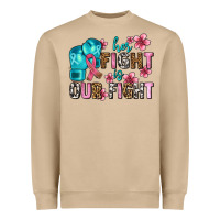 Mushroom her fighting is our fight Heavyweight Sweatshirt - AdoDesignShop
