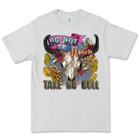 Dove Grey do not harm take no bull cow skull Premium Tee - Zillion Design Studio