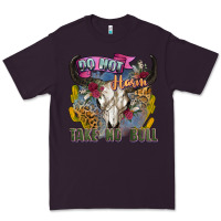 Plum do not harm take no bull cow skull Premium Tee - Zillion Design Studio