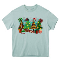 Arona christmas trees with football Heavy Core Tee - Zillion Design Studio