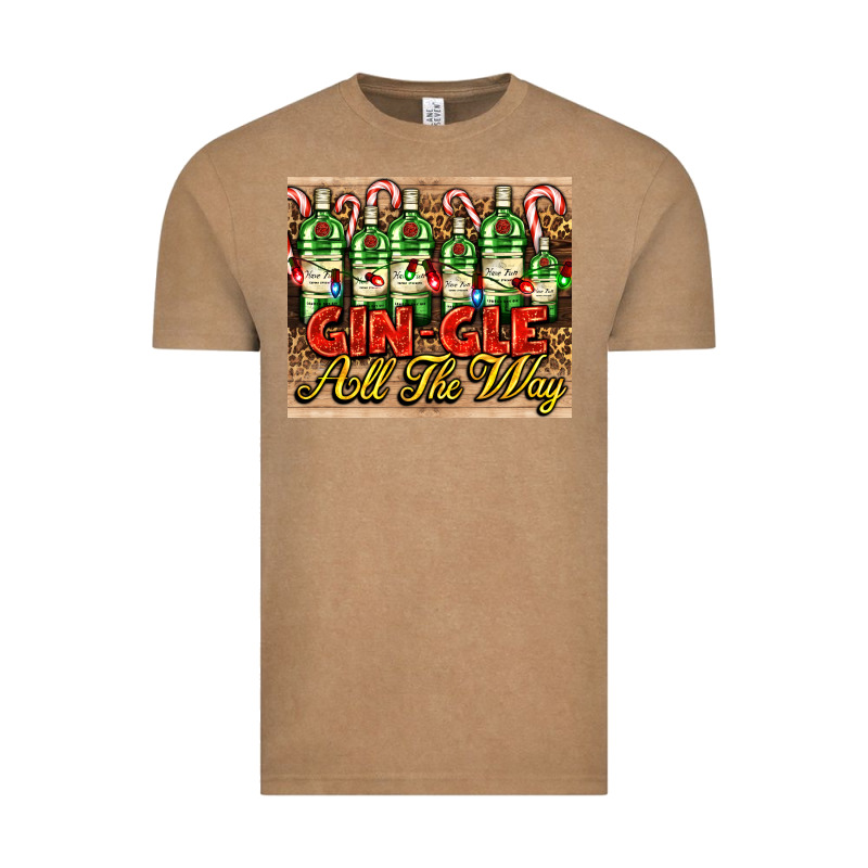 Gin Gle Christmas Gin Bottles Vintage Tee by AdoDesignShop | Teevron
