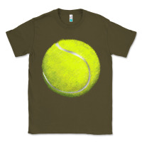 Army Green tennis bal Classic Tee - BarkalooDesign
