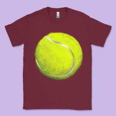 Tennis Bal Classic Tee Designed By Barkaloodesign