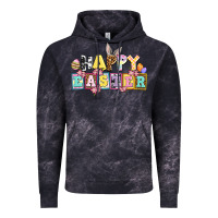 Cloud Black happy easter Vintage Hoodie - AdoDesignShop