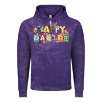 Cloud Purple happy easter Vintage Hoodie - AdoDesignShop