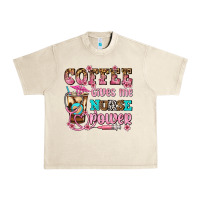 Coffee Gives Me Nurse Power Urban Heavy Tee | Teevron