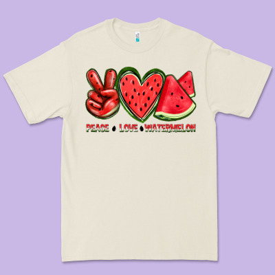 Peace Love Watermelon Premium Tee Designed By Texasbilliewilder