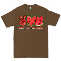 Cacao peace love watermelon Premium Tee - texasbilliewilder