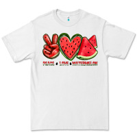White peace love watermelon Premium Tee - texasbilliewilder