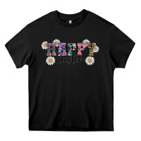 Black happy easter daisys Heavy Core Tee - RanaPortraitStore