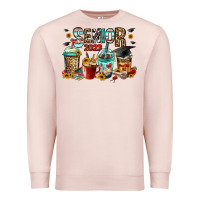 Pale Pink senior 2023 coffee cups Premium Sweatshirt - Jasminsmagicworld
