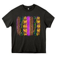 Asphalt mardi gras fleur de lis and beads brush stroke Heavy Core Tee - Artiststas
