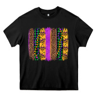 Black mardi gras fleur de lis and beads brush stroke Heavy Core Tee - Artiststas