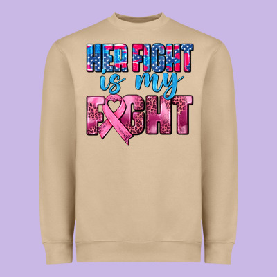 Her Fight Is My Fight Heavyweight Sweatshirt Designed By Adodesignshop