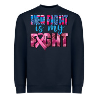 Navy her fight is my fight Heavyweight Sweatshirt - AdoDesignShop