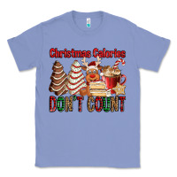 Colony Blue Christmas Calories don't count Christmas tree cake Classic Tee - Jasminsmagicworld