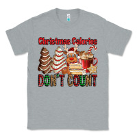 Heather Grey Christmas Calories don't count Christmas tree cake Classic Tee - Jasminsmagicworld