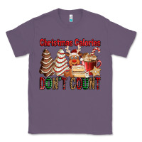 Lavender Christmas Calories don't count Christmas tree cake Classic Tee - Jasminsmagicworld