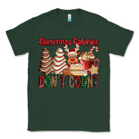 Sports Green Christmas Calories don't count Christmas tree cake Classic Tee - Jasminsmagicworld