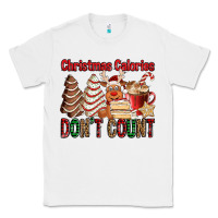 White Christmas Calories don't count Christmas tree cake Classic Tee - Jasminsmagicworld