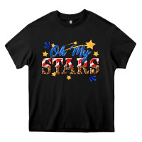 Black oh my stars Heavy Core Tee - texasbilliewilder