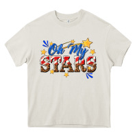 Cream oh my stars Heavy Core Tee - texasbilliewilder