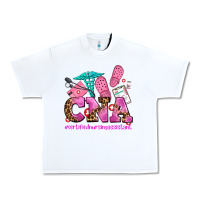 White cna certified nursing assistant Urban Heavy Tee - AdoDesignShop