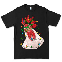Black christmas rooster with lights Premium Tee - RanaPortraitStore