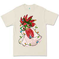 Bone christmas rooster with lights Premium Tee - RanaPortraitStore