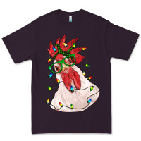 Plum christmas rooster with lights Premium Tee - RanaPortraitStore